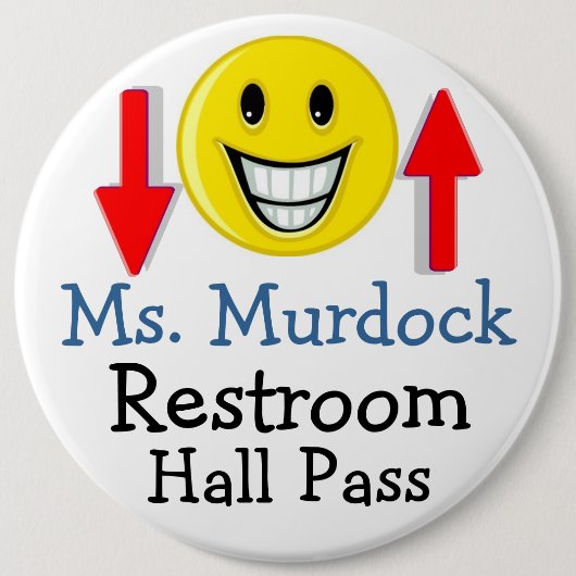 LG. School Hall Pass / Button door SRF (Voorkant)