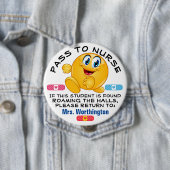 LG. School Hall - Verpleegkundigenpas Ronde Button 4,0 Cm (In situ)