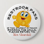 LG. schoolkamerpas Ronde Button 4,0 Cm (Voorkant)