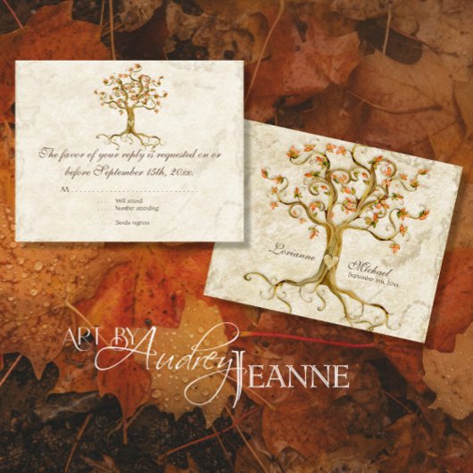 LG Swirl Boomwortels Antiek Taan RSVP Antwoord