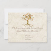 LG Swirl Boomwortels Antiek Taan RSVP Antwoord (Voorkant)