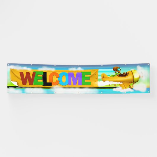 LG Welkomstbanner en Schattig Spandoek (Horizontaal)