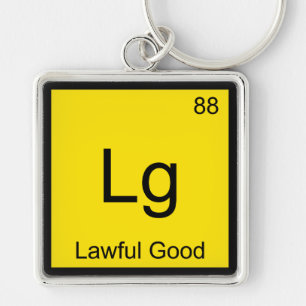 Lg - Wettig Goed Chemie Element Symbool Grappige T Sleutelhanger