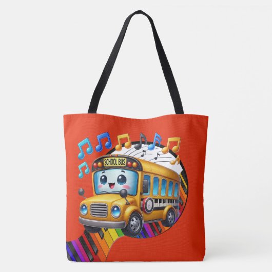 LG. ZO SCHATTIGEE SCHOOLBUS - Zie terug - Tas (Achterkant)