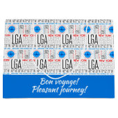 LGA, New York, reizen de wereld door een luchtpatr Groot Cadeauzakje (Voorkant)