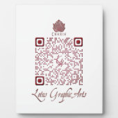 LGA QRcode voor desktop Fotoplaat (Voorkant)