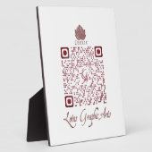 LGA QRcode voor desktop Fotoplaat (Zijkant)