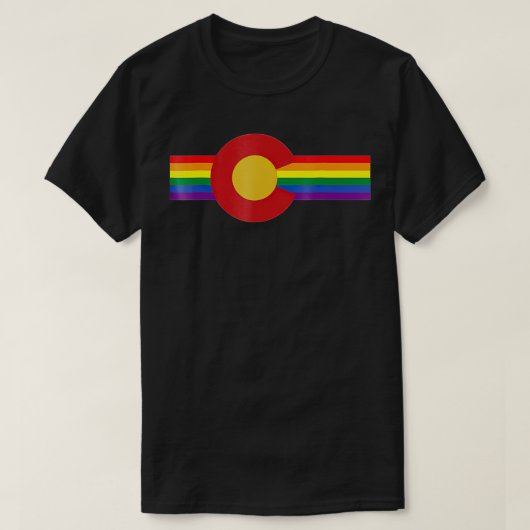 LGB Denver Colorado Gay Pride T-shirt (Design voorkant)