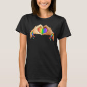 LGB Hart Gay Pride LGBT Maand T-shirt (Voorkant)