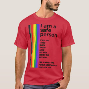 LGB ik ben een veilige persoon en zal ruimte voor  T-shirt