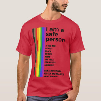 LGB ik ben een veilige persoon en zal ruimte voor  T-shirt
