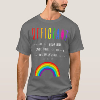 LGB Love Anywhere Wedding Officier T-shirt