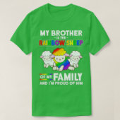 LGB Mijn broer is regenboogschaap van de familie t T-shirt (Design voorkant)