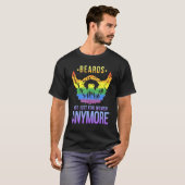 Lgbetq Gay Beard Queer Rainbow T-shirt (Voorkant volledig)