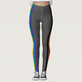 Lgbetq regenboog streept homo philly pride vlag gr leggings (Voorkant)