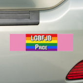LGBFJB BUMPERSTICKER (Op auto)