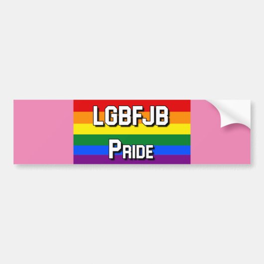 LGBFJB BUMPERSTICKER (Voorkant)