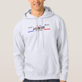 LGBFJB lid Rode witte blauwe sterren Lt Hoodie (Voorkant)