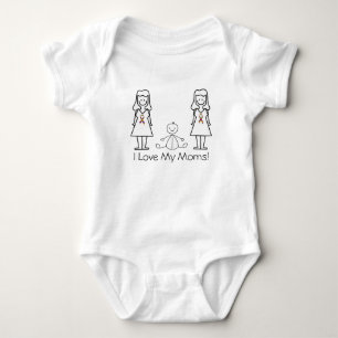 LGBT 2-moms en Baby Romper