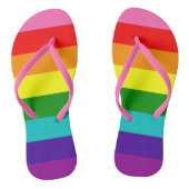 LGBT-achtige regenboogvlag Volwassen Teenslippers  (Voetbed)