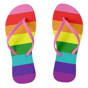 LGBT-achtige regenboogvlag Volwassen Teenslippers 