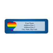 LGBT-Adresetiketten met pride Etiket (Voorkant)