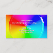 LGBT-adviesservices voor regenboogschijven Visitekaartje (Achterkant)