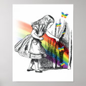 LGBT Alice in Wonderland Vintage Poster (Voorkant)