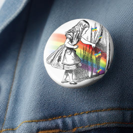 LGBT Alice in Wonderland Vintage Ronde Button 3,2 Cm