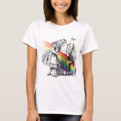 LGBT Alice in Wonderland Vintage T-shirt (Voorkant)
