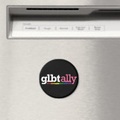 LGBT Ally Black Magnet (Insitu (Vaatwasser))