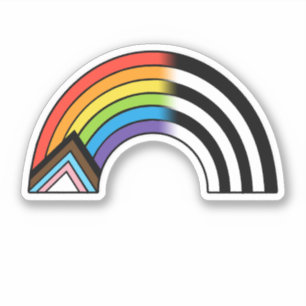 LGBT Ally Flag Progress Pride Flag Straight Ally Sticker