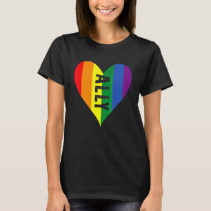 Lgbt Ally Pride Gay Vrede Homoseksueel Lesbisch Re T-shirt