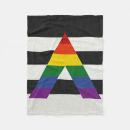 LGBT Ally Pride vlag gekleurde achtergrond Fleece Deken