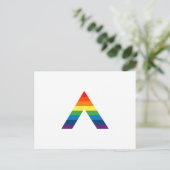 LGBT ALLY Rainbow Gay Pride Flag Briefkaart (Staand voorkant)