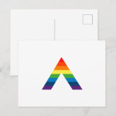 LGBT ALLY Rainbow Gay Pride Flag Briefkaart (Voorkant / Achterkant)