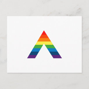 LGBT ALLY Rainbow Gay Pride Flag Briefkaart
