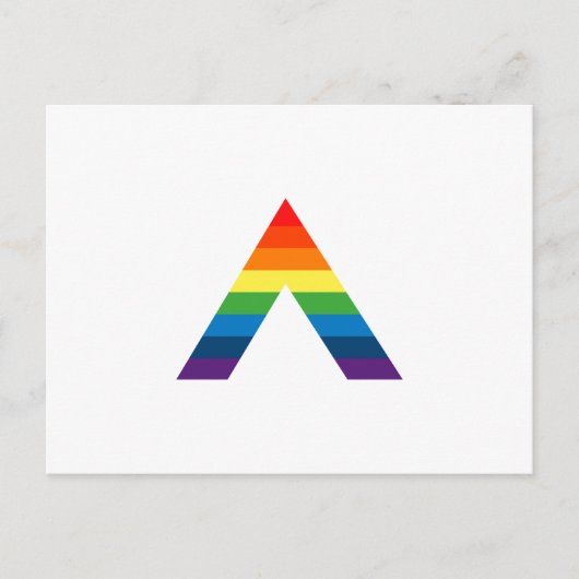 LGBT ALLY Rainbow Gay Pride Flag Briefkaart (Voorkant)