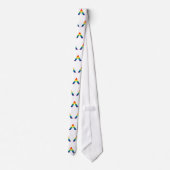 LGBT ALLY Rainbow Gay Pride Flag Stropdas (Achterkant)