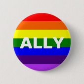 LGBT Ally Ronde Button 5,7 Cm (Voorkant)