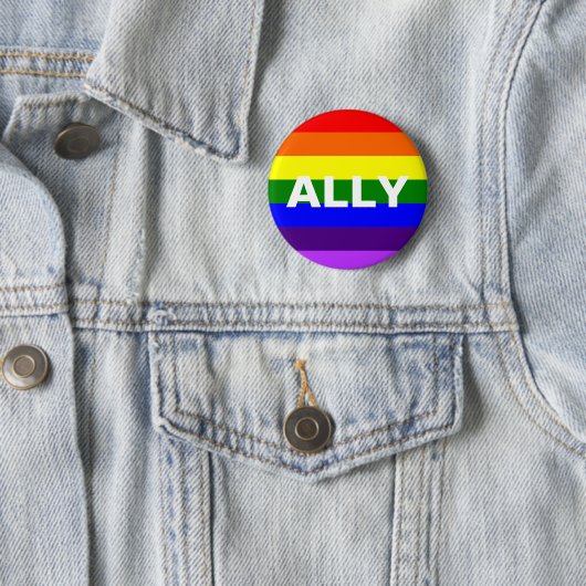 LGBT Ally Ronde Button 5,7 Cm (In situ)