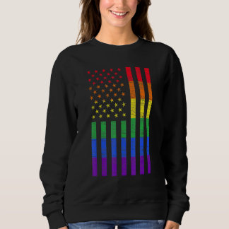 Lgbt American Flag Pride Rainbow Gay Lesbian Bisex Trui