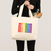 LGBT Amsterdam Nederlandse Gay Pride Rainbow LGBTQ Grote Tote Bag (Voorkant (product))