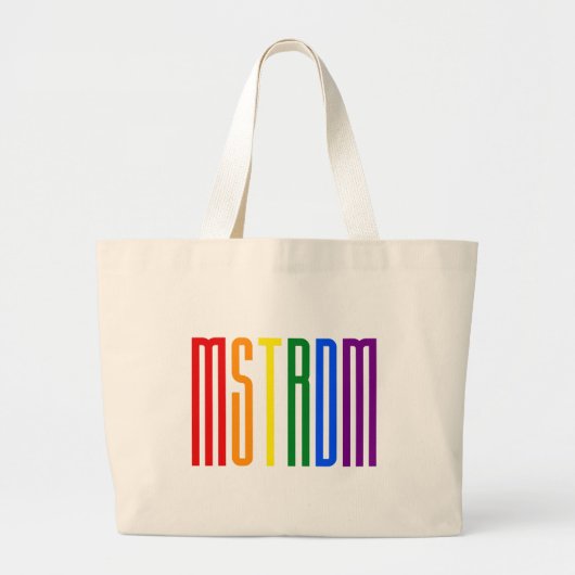 LGBT Amsterdam Nederlandse Gay Pride Rainbow LGBTQ Grote Tote Bag (Voorkant)