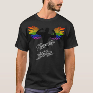 LGBT Angel houdt nooit op met de strijd tegen Gay T-shirt