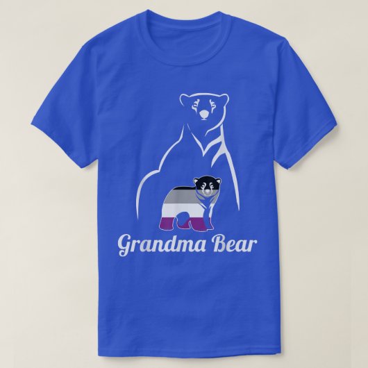 LGBT Aseual Grandma Beer Ace Pride Flag T-shirt (Design voorkant)