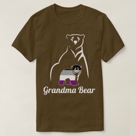 LGBT Asexual Grandma Beer Ace Pride Flag T-shirt (Design voorkant)