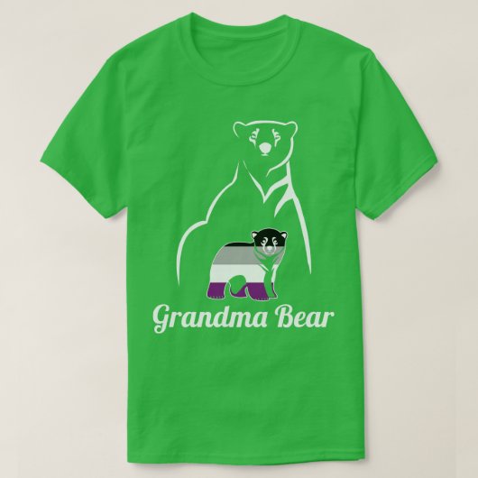 LGBT Asexual Grandma Beer Ace Pride Flag T-shirt (Design voorkant)