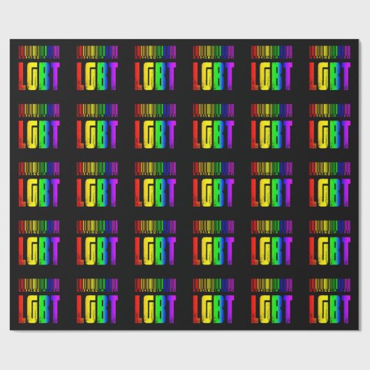 LGBT Barcode - LGBTQ Pride  Cadeaupapier (Vlak)