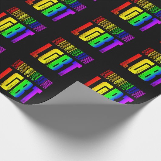 LGBT Barcode - LGBTQ Pride  Cadeaupapier (Hoek)